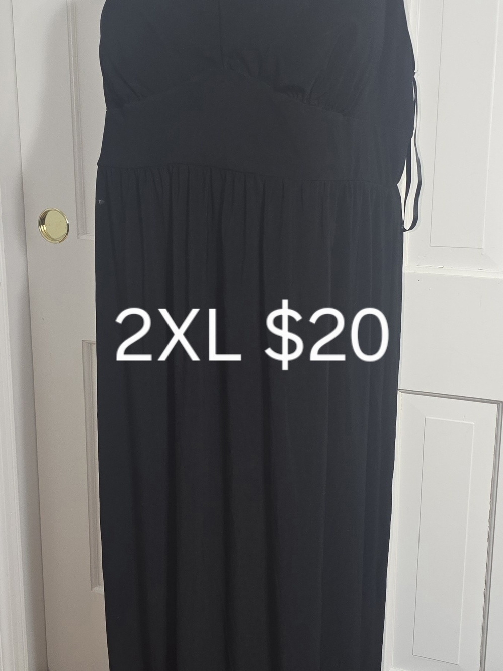Classic Black Women's Maxi Dress - 2XL